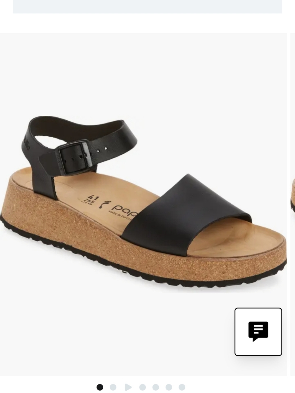 Birkenstock Papillio Women's Size 9 Black Glenda Leather Sandals